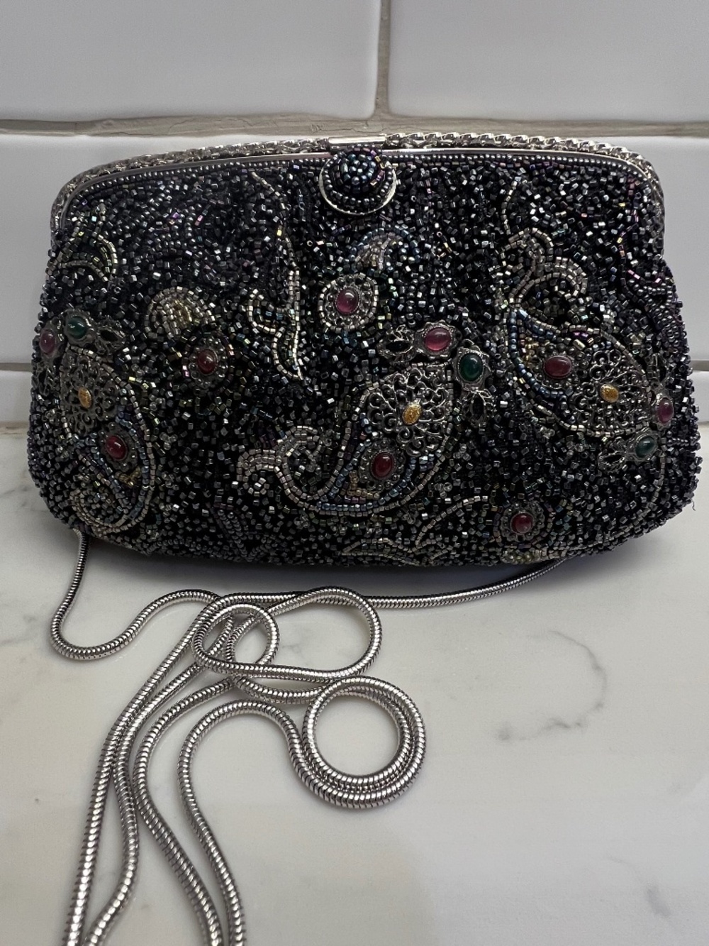 Delill Hashimoto Vintage Whale Patterned Purse PRISTINE